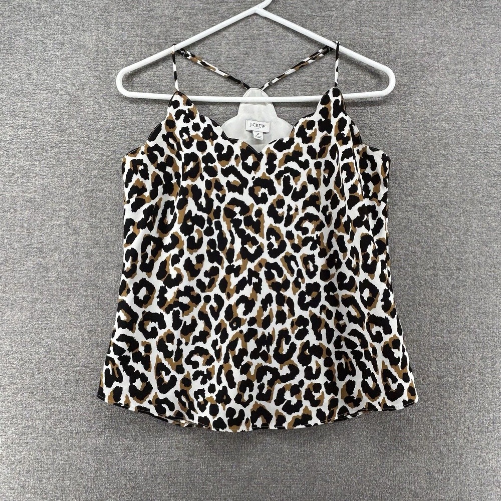 J Crew Leopard Cami Top Size 2 Casual